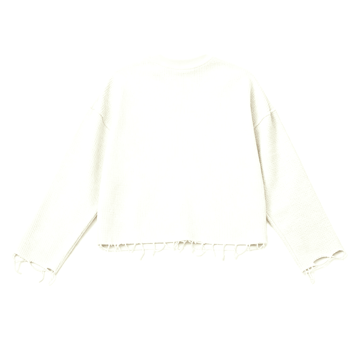 M.I.I.A Unisex Heavyweight Waffle Cropped Long-Sleeve Shirt (290GSM)