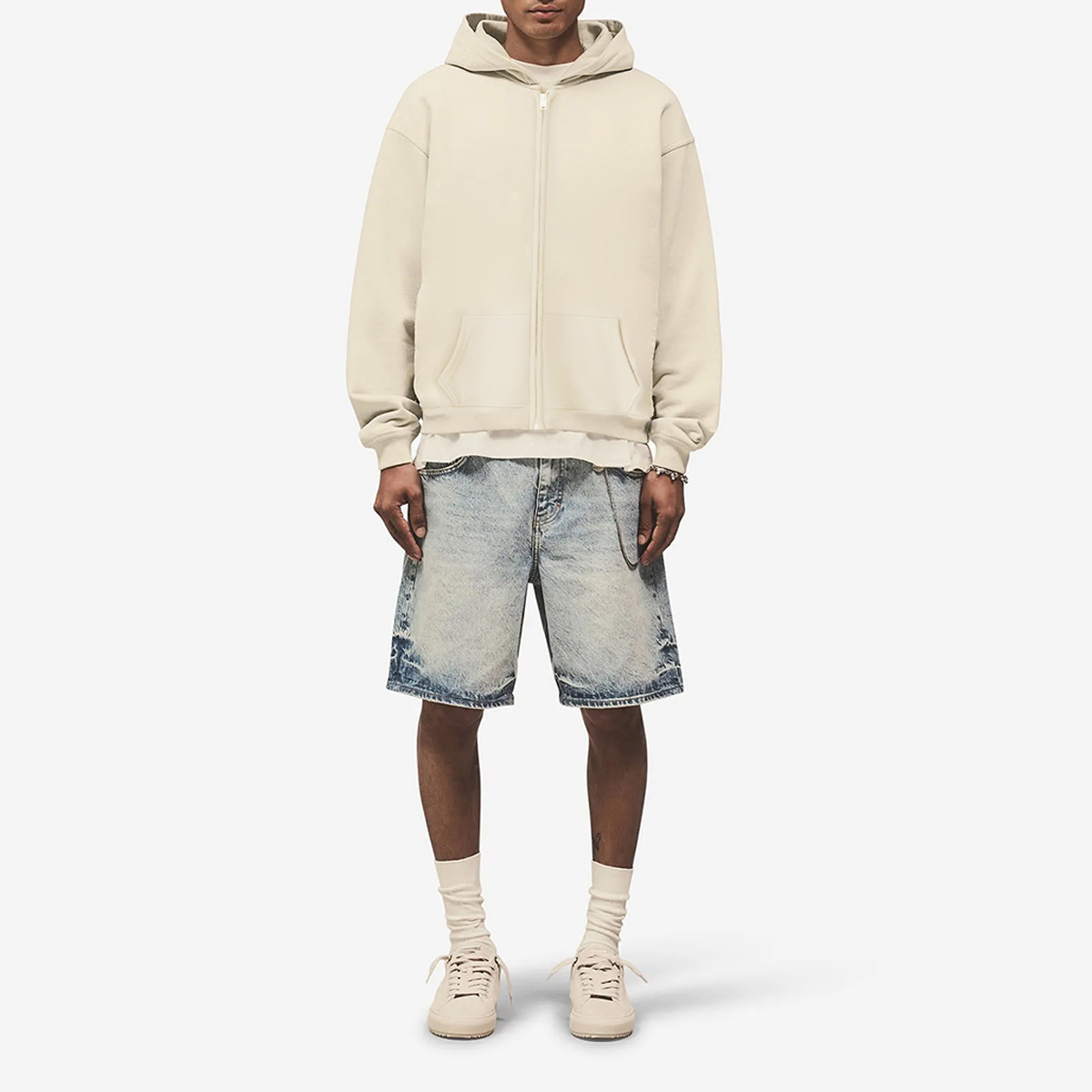 "Kenny Ken Call Umar " Heavyweight Cropped Oversized Zip-Up Hoodie (460GSM)