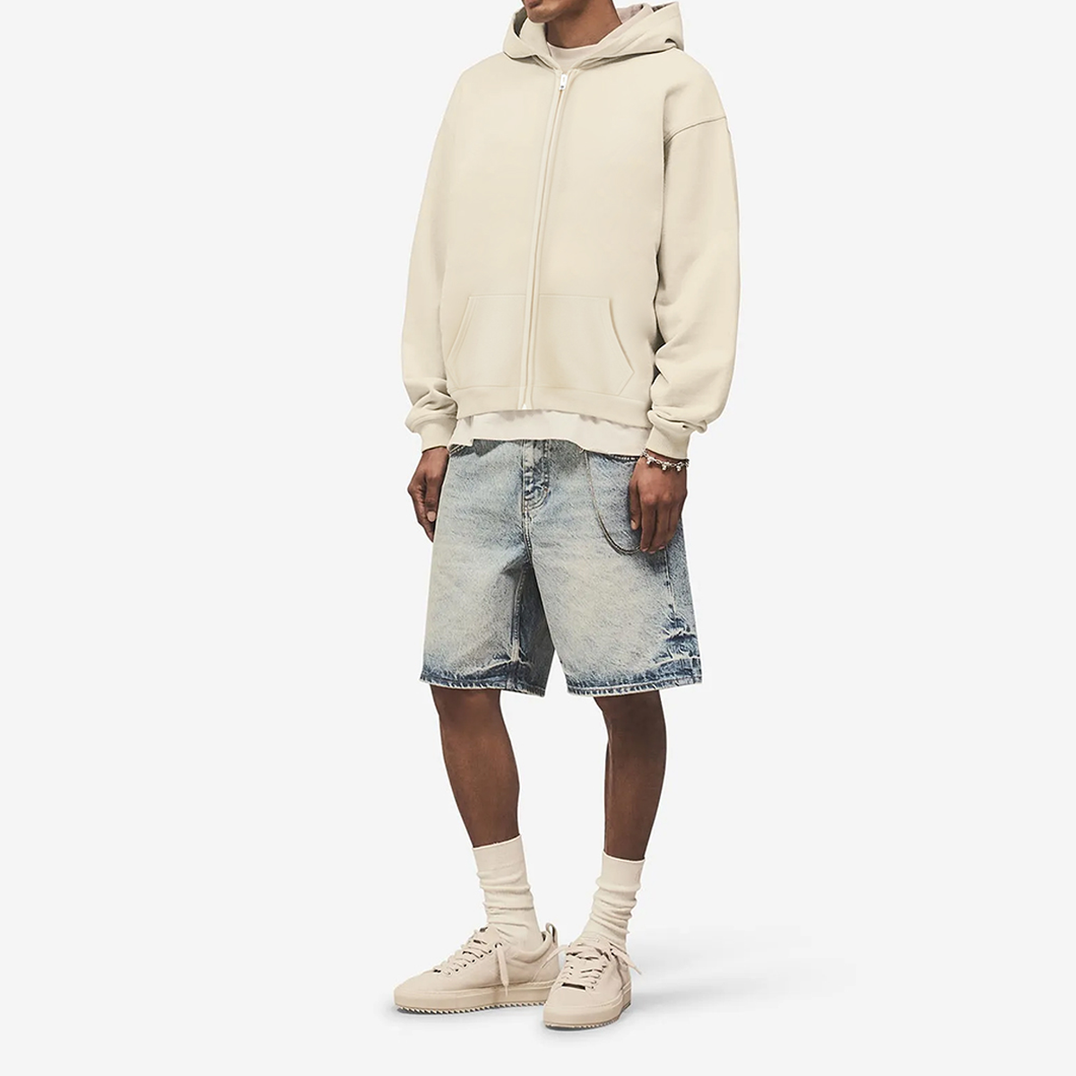 "Kenny Ken Call Umar " Heavyweight Cropped Oversized Zip-Up Hoodie (460GSM)