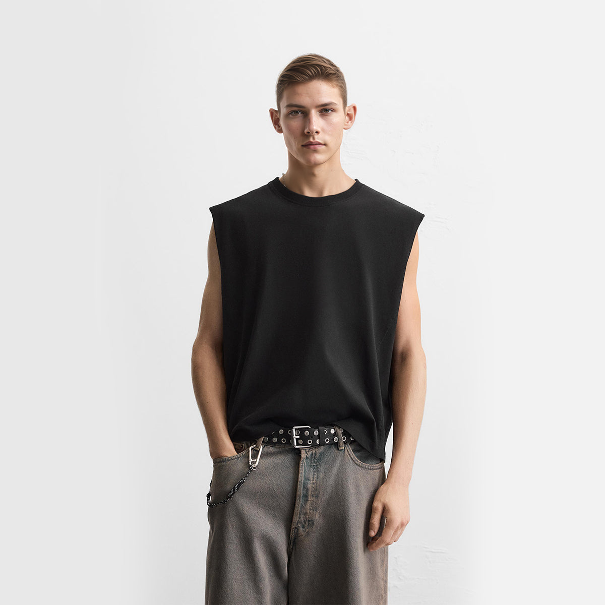 SALT Unisex Heavyweight Cropped Boxy Tank Top (280GSM)