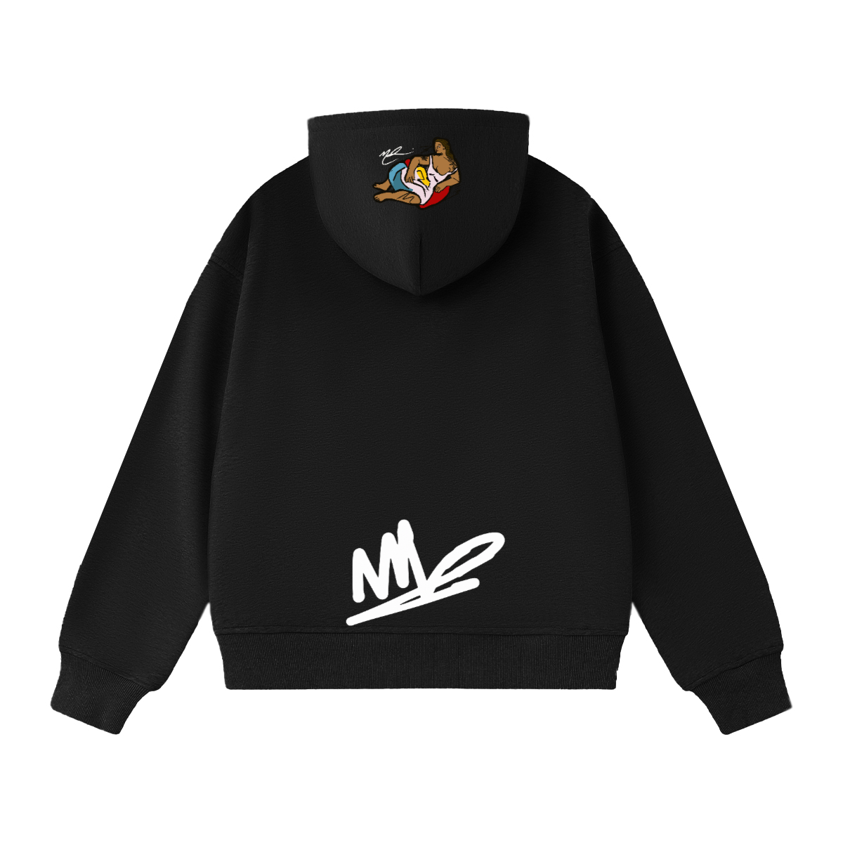 "Naomi Rambles " artpiece 400GSM Unisex Heavyweight Cropped Hoodie