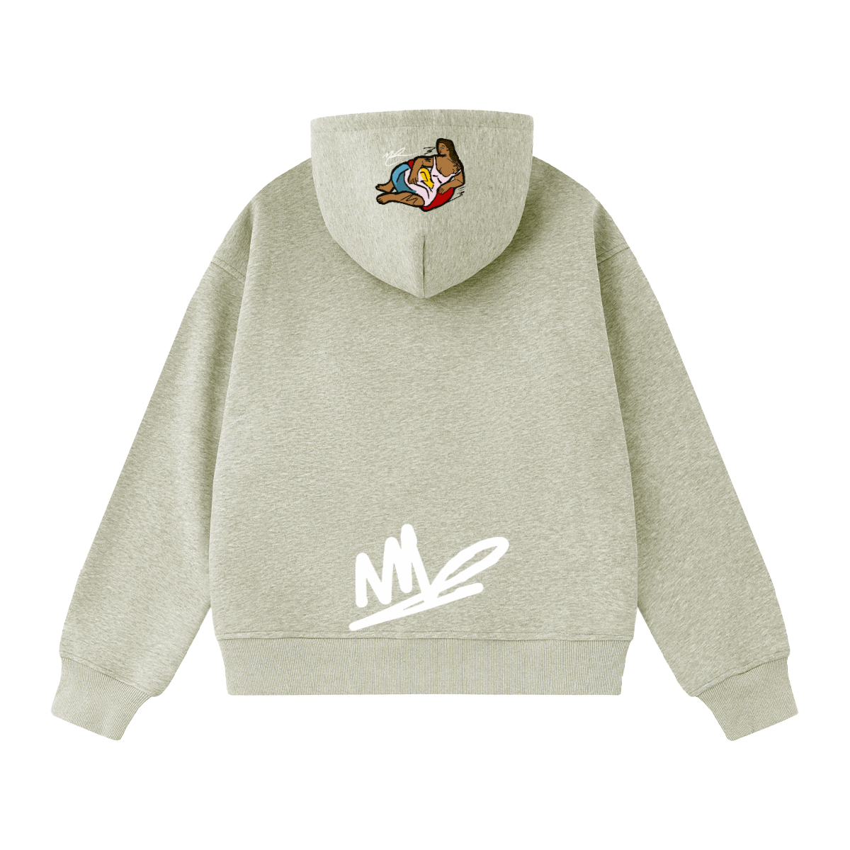 "Naomi Rambles " artpiece 400GSM Unisex Heavyweight Cropped Hoodie
