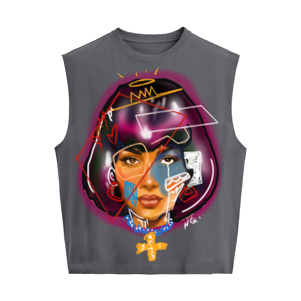SALT Unisex Heavyweight Cropped Boxy Tank Top (280GSM)