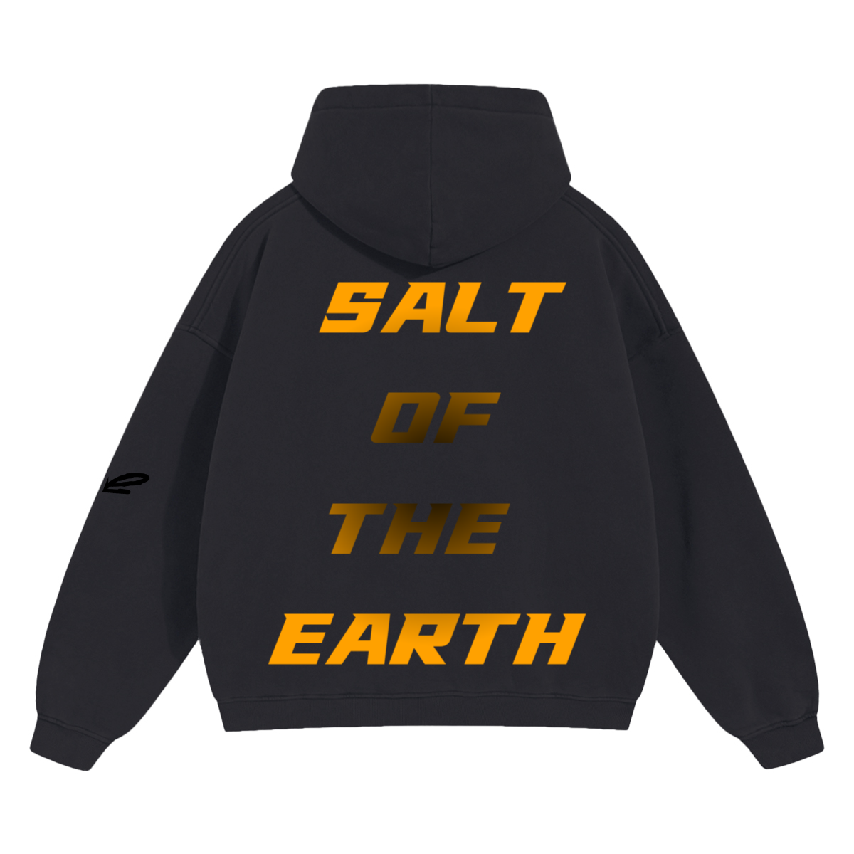 Unisex SALT Cropped Drop Shoulder Heavyweight Oversized Hoodie(460GSM)