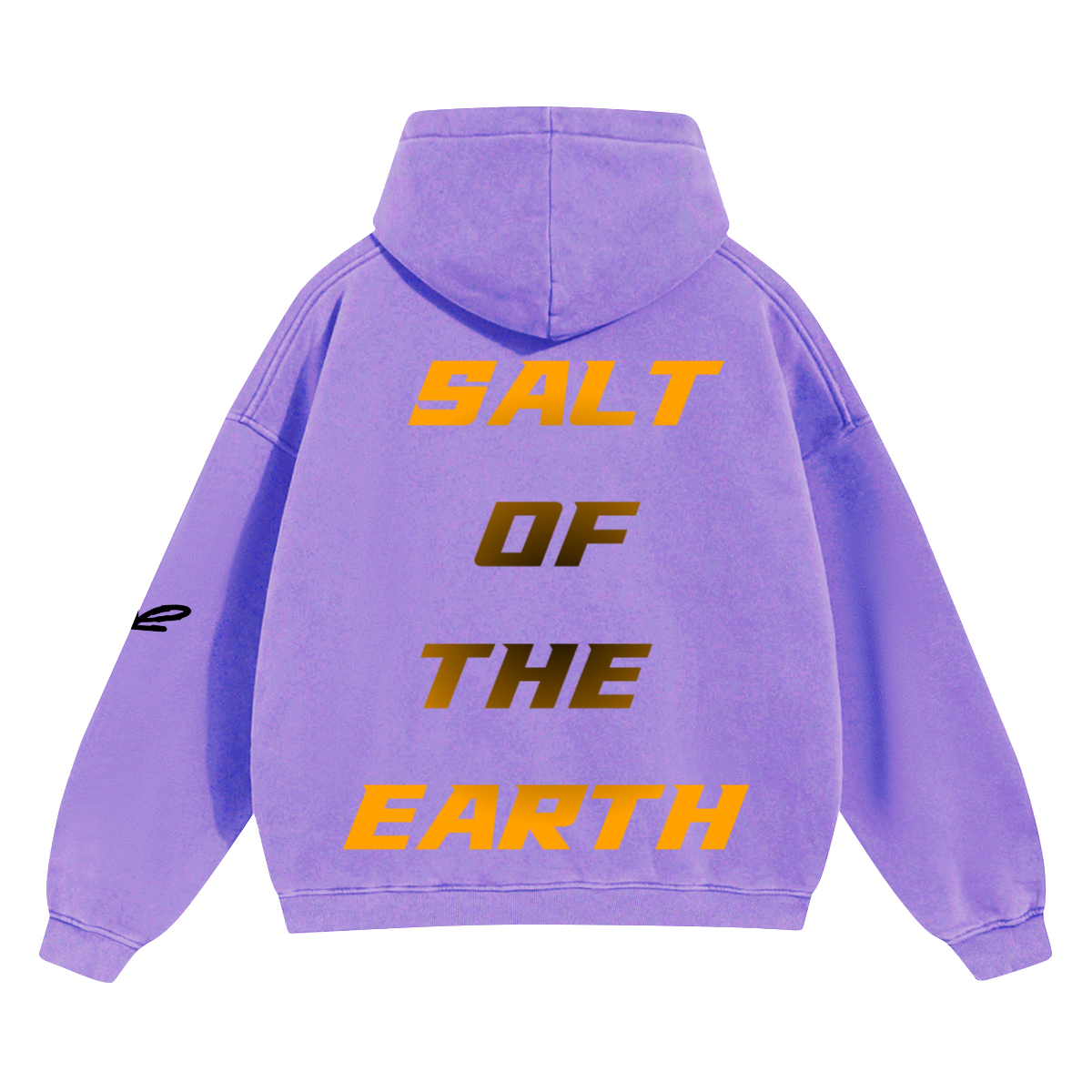 Unisex SALT Cropped Drop Shoulder Heavyweight Oversized Hoodie(460GSM)