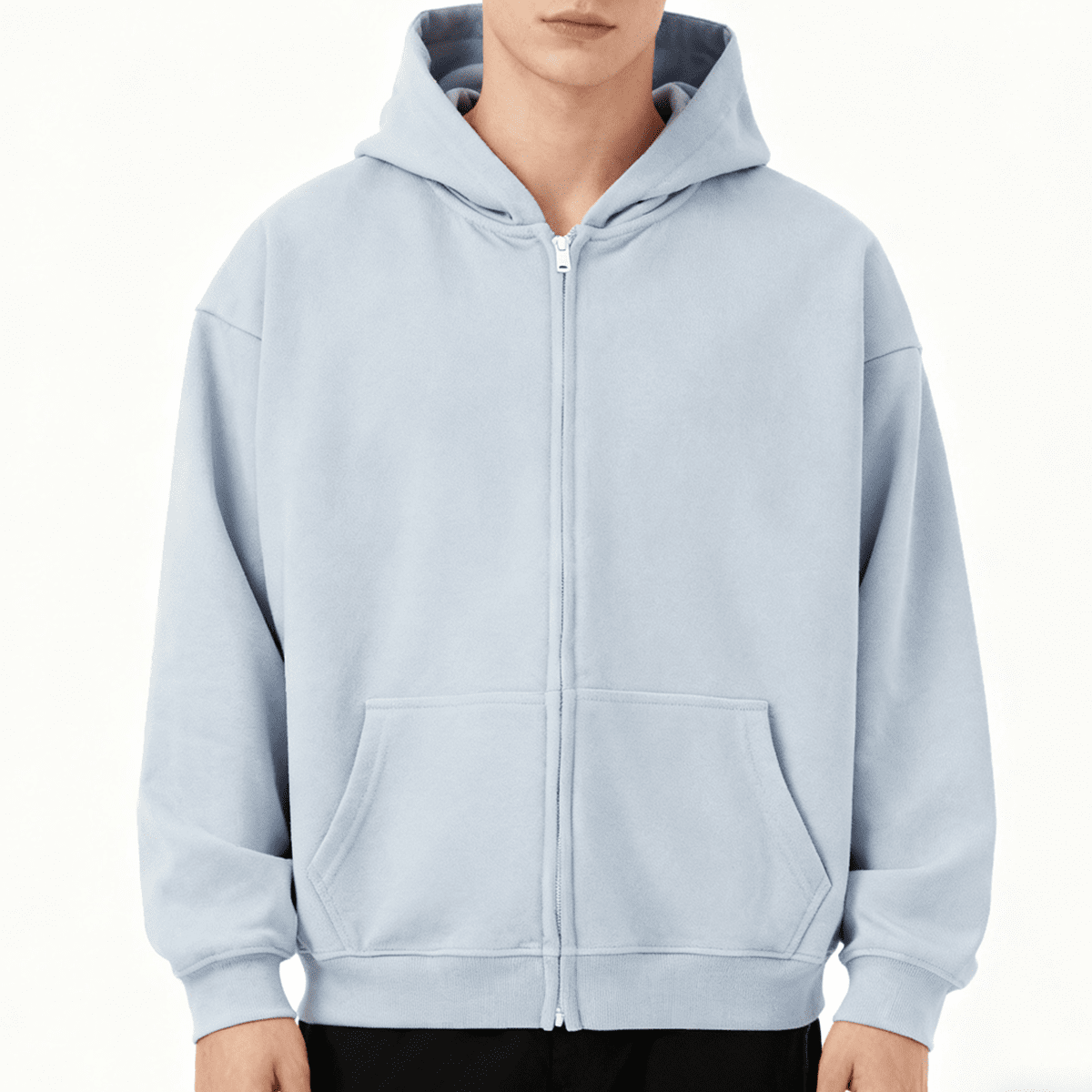 "Kenny Ken Call Umar " Heavyweight Cropped Oversized Zip-Up Hoodie (460GSM)