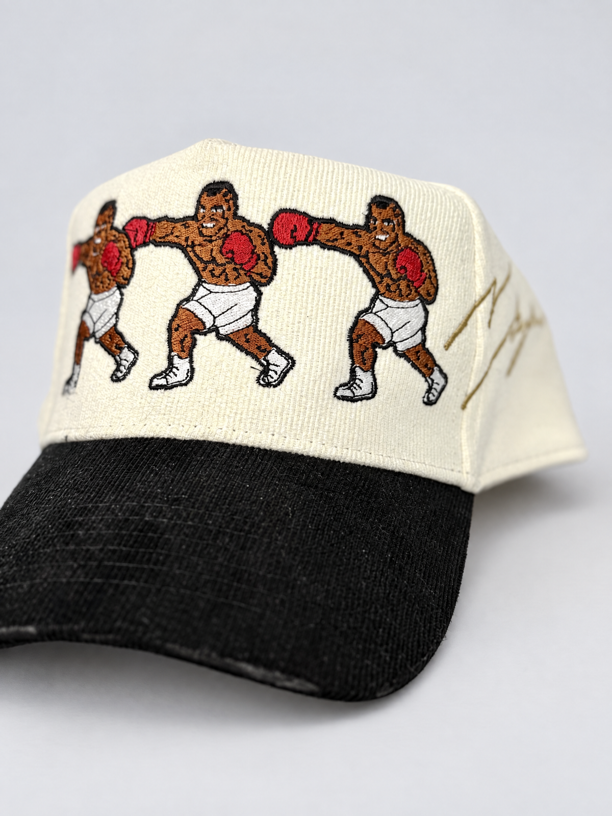 "Three Mike's Ona Cord" Distressed Corduroy Hat